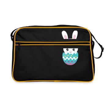 Happy Easter - Retro Bag - black/gold - Front
