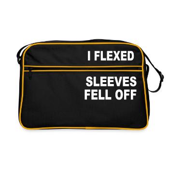 J'ai fléchi et les manches sont tombées - Sac Retro - noir/or - Devant