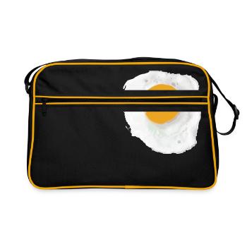 Oeuf au plat - Sac Retro - noir/or - Devant