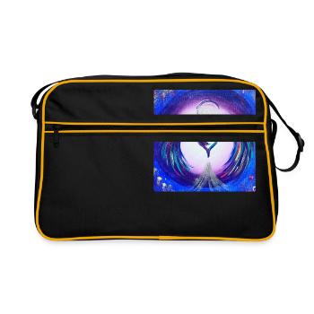 Ange sacré "Mystica" - Sac Retro - noir/or - Devant