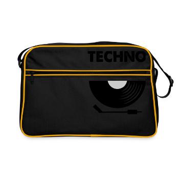 techno - Sac Retro - noir/or - Devant