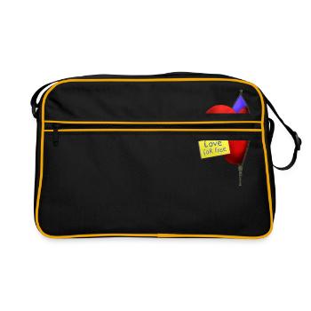 L'amour gratuitement - Sac Retro - noir/or - Devant