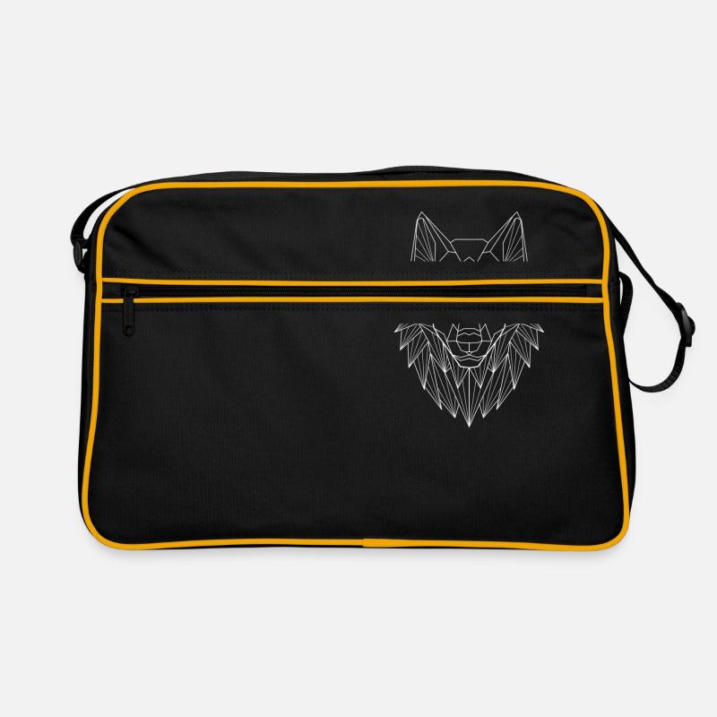 Geometric wolf Retro Bag