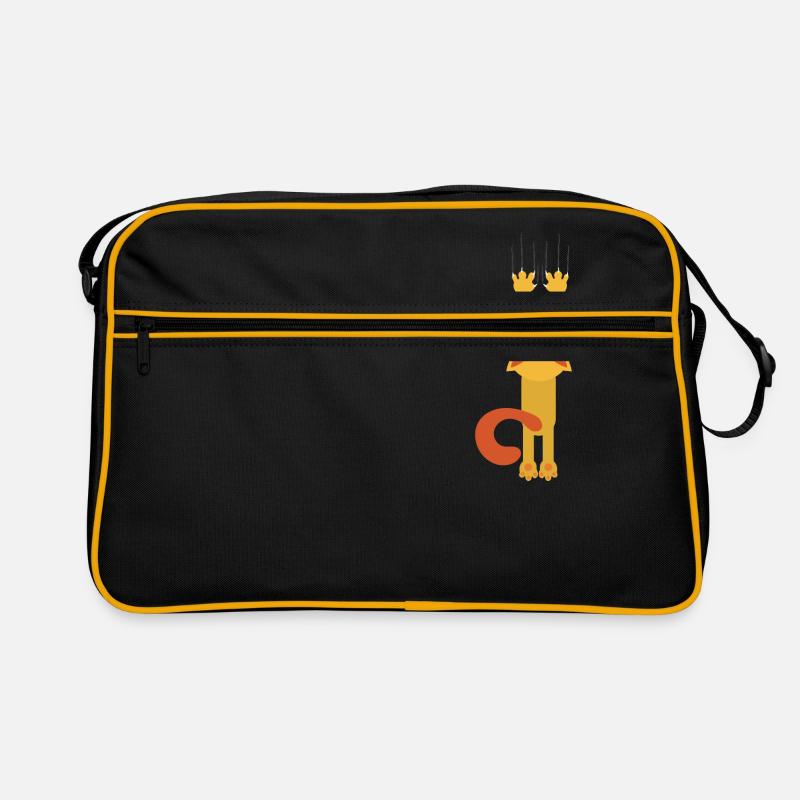Scratching Kitty Funny Cat Geschenkidee Retro Tasche
