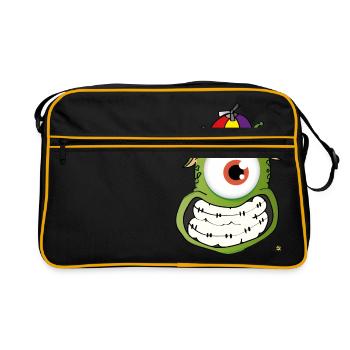 petit Martien - Sac Retro - noir/or - Devant