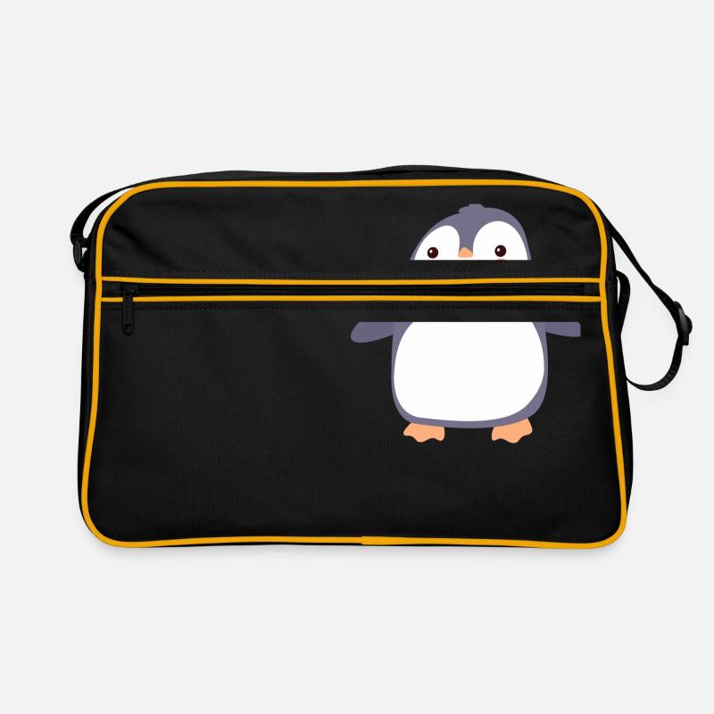 Cute penguin Retro Bag