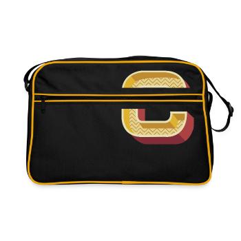 C - Retro Bag - black/gold - Front