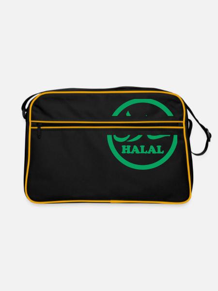 Halal wallah - Sac Retro - noir/or - Devant