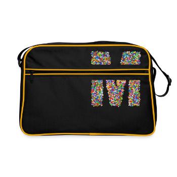 M - Retro Bag - black/gold - Front