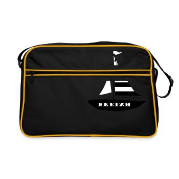 Breizh Boot - Retro Tasche - Schwarz/Gold - Vorne