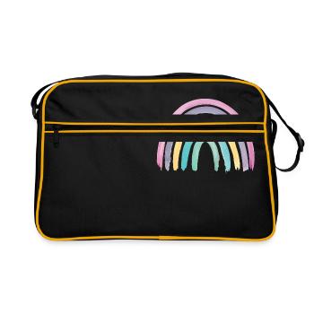 Arc-en-ciel Boho Rainbow Bébé - Sac Retro - noir/or - Devant