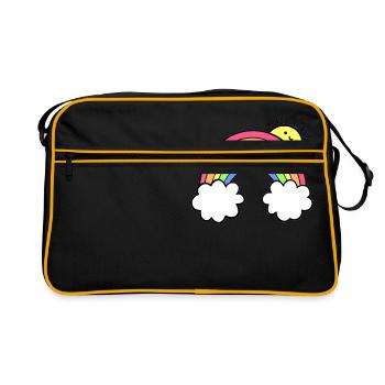 rainbow - Retro Bag - black/gold - Front