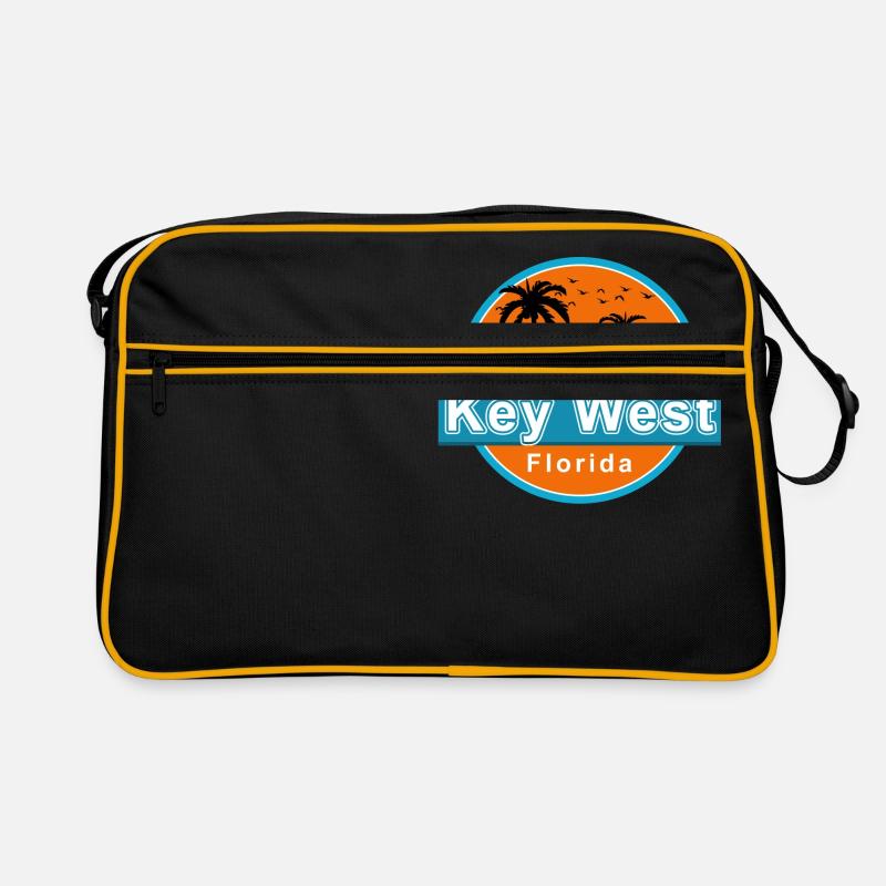 Key WestFlorida - Retro Tasche - Schwarz/Gold