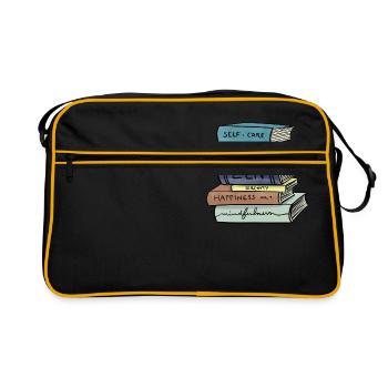 Books / Light, Dreams & Love - Retro Bag - black/gold - Front