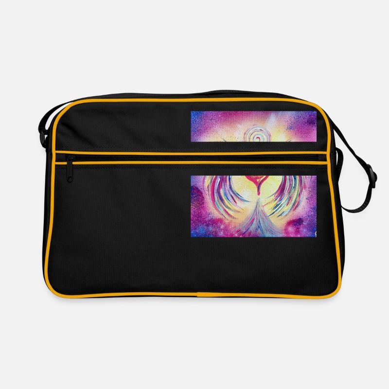 Le cœur de la diversité - Sac Retro - noir/or