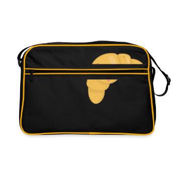 Croissant - Sac Retro - noir/or - Devant
