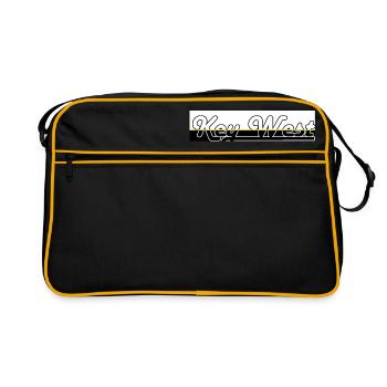 Key West Florida - Retro Bag - black/gold - Front