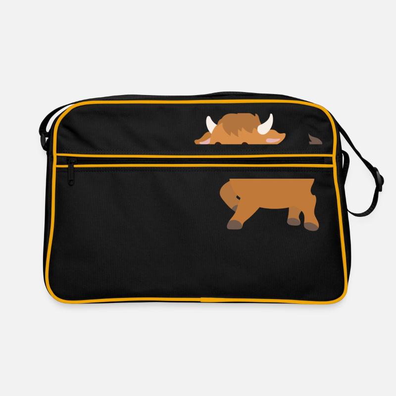 taureau - Sac Retro - noir/or