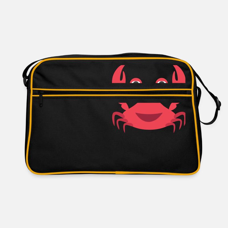 Krabbe - Retro Tasche - Schwarz/Gold