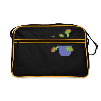 Plante carnivore - Sac Retro - noir/or - Devant