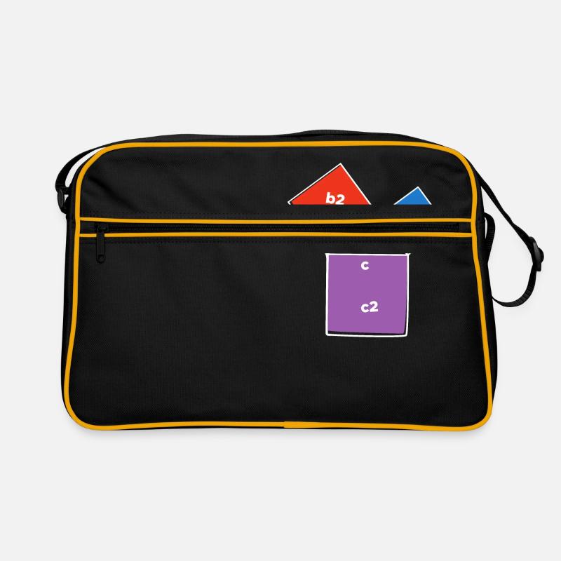 Triangle de théorème de Pythagore poison amoureux des mathématiques Sac Retro