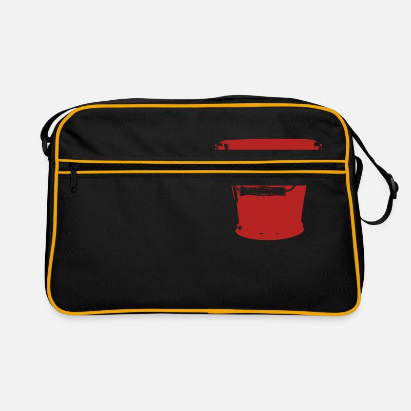 eimer bucket rot Retro Tasche
