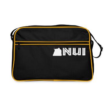 Rapa Nui Moi Osterinsel Polynesien Geschenkidee - Retro Tasche - Schwarz/Gold - Vorne