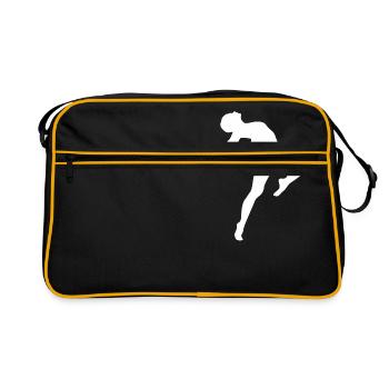 Tänzerin - Retro Tasche - Schwarz/Gold - Vorne