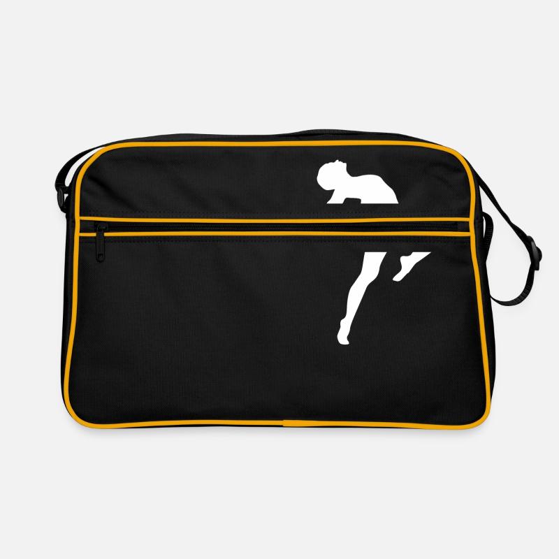Tänzerin - Retro Tasche - Schwarz/Gold