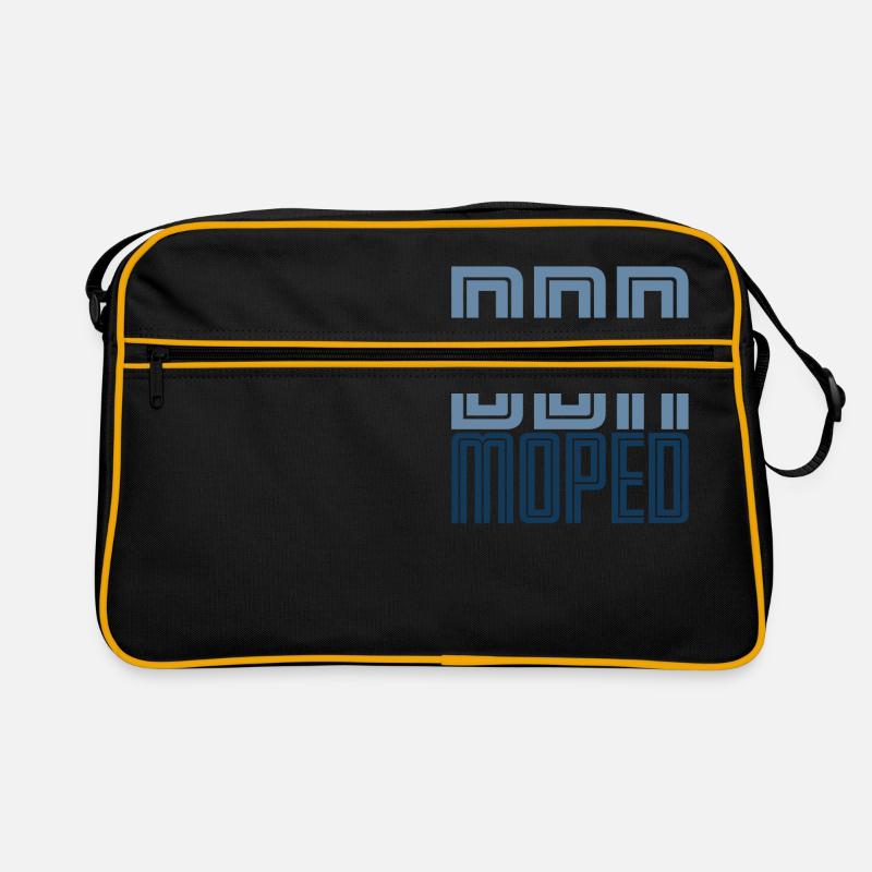 DDR Moped - Retro Tasche - Schwarz/Gold