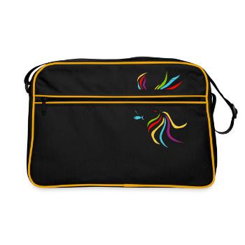 Symbol Sarimanok Papanok Philippines Gift Idea - Retro Bag - black/gold - Front