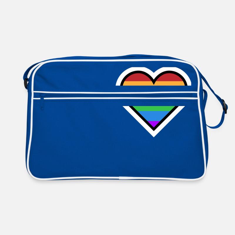 Heart rainbow Retro Bag
