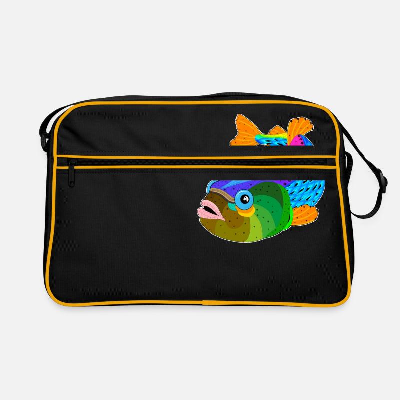 Poisson / poisson - Sac Retro - noir/or