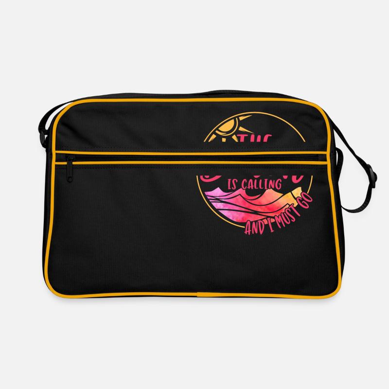 La plage m'appelle et je dois y aller Sac Retro