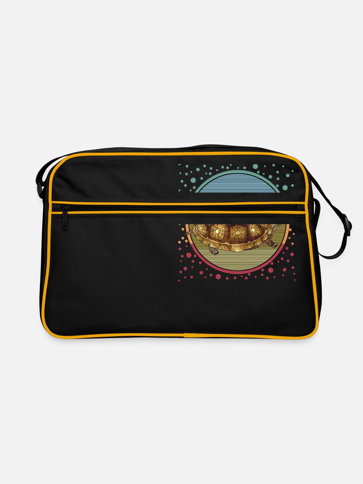 Tortoise - Retro Bag - black/gold - Front