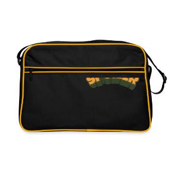 Spoiler Media Movie Fan Funny Gift Idea - Retro Bag - black/gold - Front
