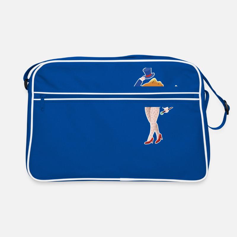 Fisch mit Beinen Retro Tasche