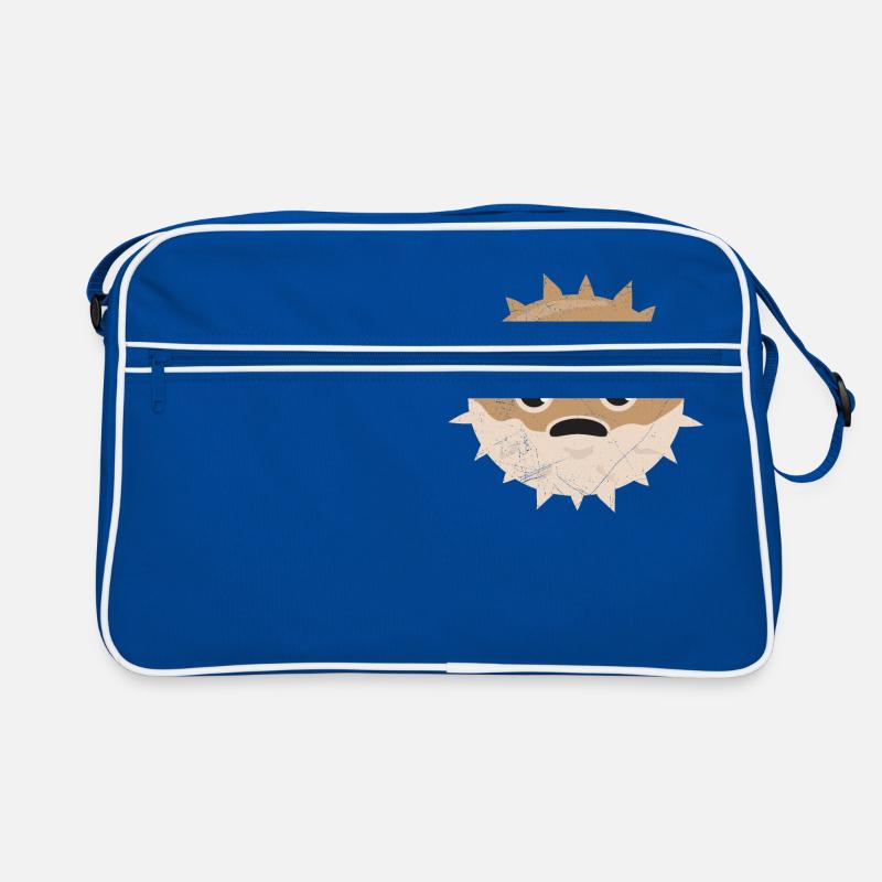 Pufferfish Grumpy Kids Funny Gift Retro Bag