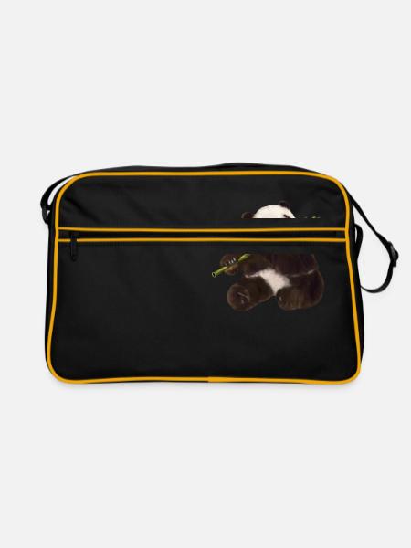 Paddy Panda - Retro Bag - black/gold - Front
