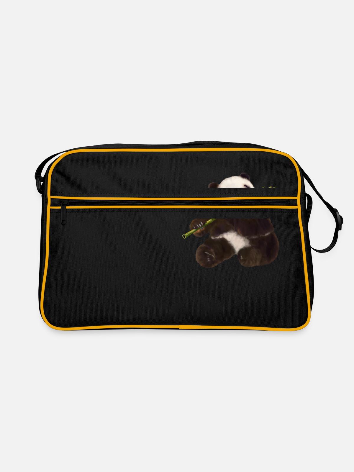 Paddy Panda - Retro Bag - black/gold - Front