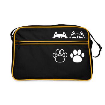 cat cat - Retro Bag - black/gold - Front