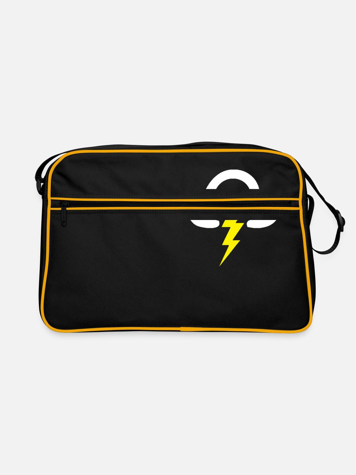 storm cloud - Retro Bag - black/gold - Front