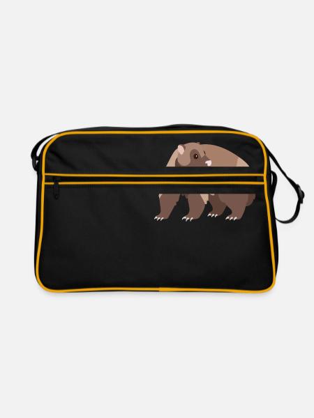 Glutton - Retro Bag - black/gold - Front