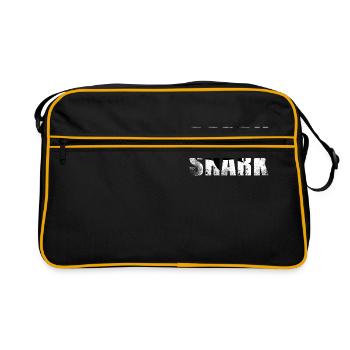 daddy shark - Retro Bag - black/gold - Front