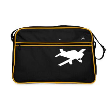 plane - Retro Bag - black/gold - Front