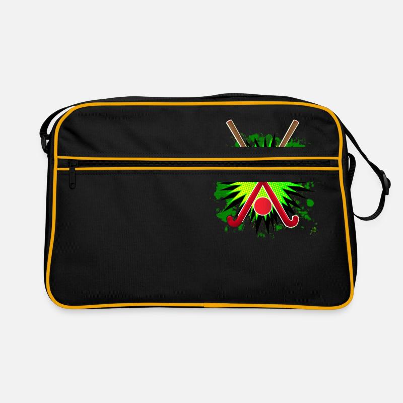 Field Hockey Stick And Splash Retro Bag