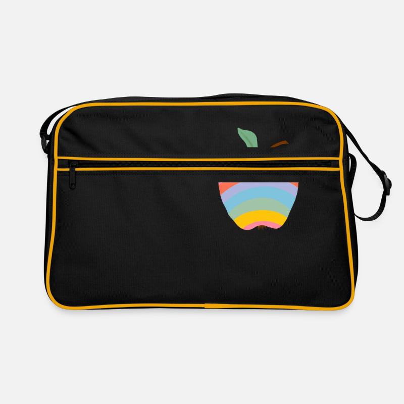 Rainbow Apple Retro Tasche