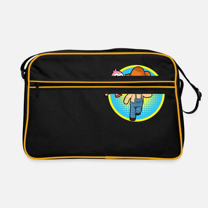 Flamingo jagt Hick Retro Tasche