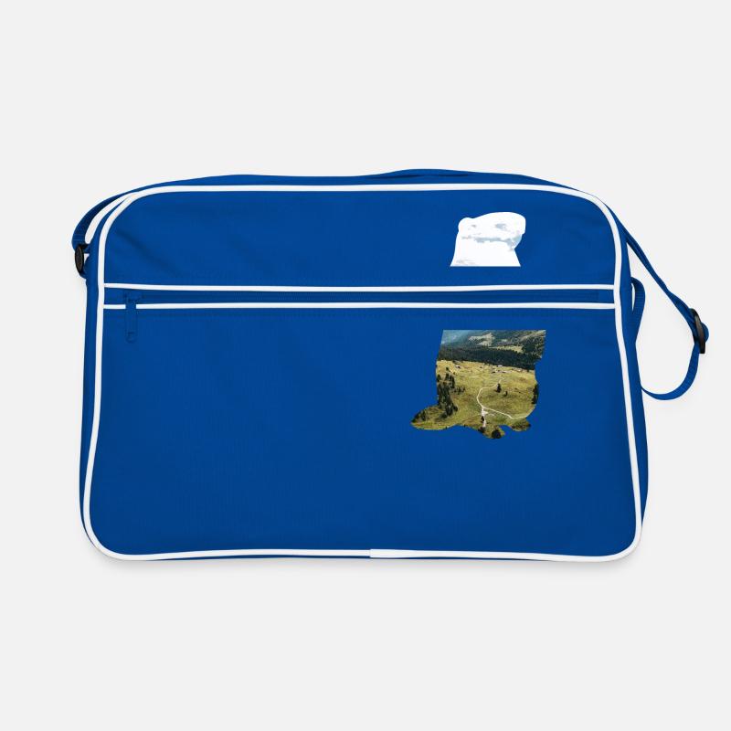 Double exposure animals alpine marmot gift Retro Bag
