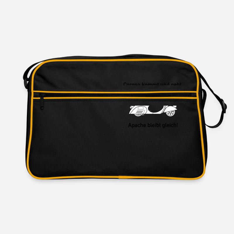 Apache Corona Roller - Retro Tasche - Schwarz/Gold